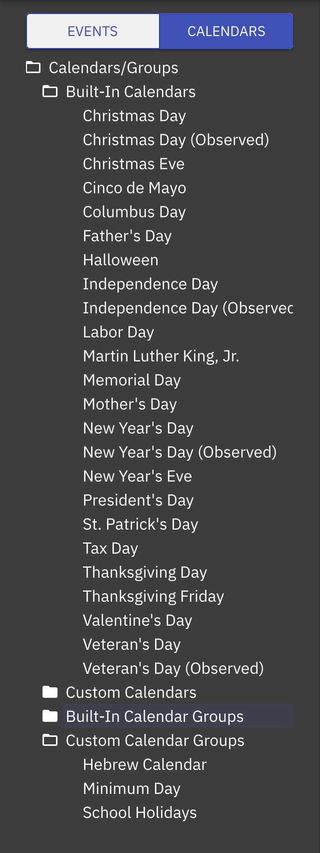 Calendars